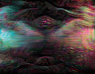 old tv glitch error white noise effect colorful abstract overlay background
