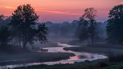 cutting through the twilight haze