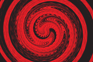 city skyline outline as halftone wavy line pattern in dark red colors