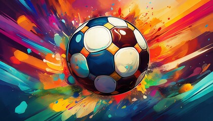 colorful football background football nfl poster with colorful background ai