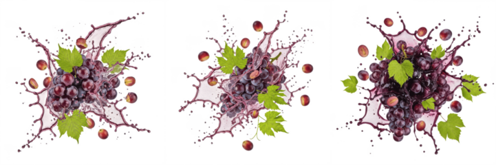 Grapes fruit Vitis vinifera, grapes with juice splash, red grapes green grapes black grapes, wine grapes table grapes concord grape raisin uva raisin oil paint
