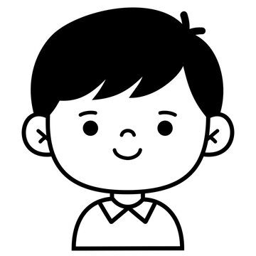 Illustration of a Smiling Boy