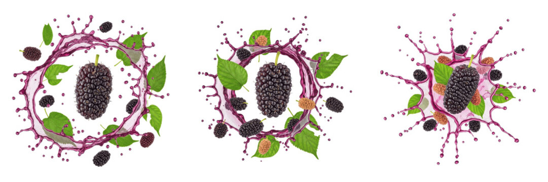 Mulberry fruit Morus alba Morus nigra, mulberry with juice splash, black mulberry white mulberry red mulberry morus morera mora oil paint