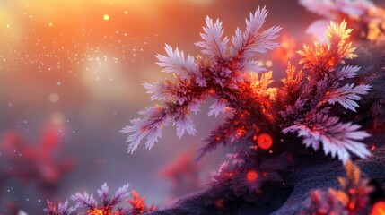 Microscopic view of inflamed tissue sample showing cellular structures and potential immune response