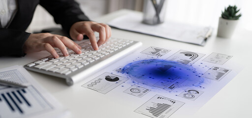 Real-time global data analytics dashboard visualizing insights from interconnected systems for decision-making, business analytics, and digital transformation Latch