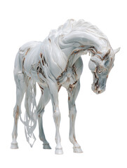 Ethereal Horse Sculpture: A captivating sculpture of a horse, meticulously crafted with intricate details, showcasing a unique and artistic representation of the majestic animal