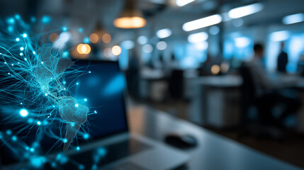 Cybersecurity awareness training corporate office presentation professional environment team viewpoint data protection strategy security education workplace learning