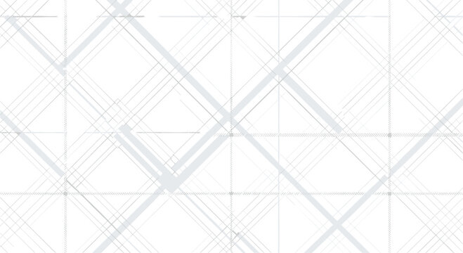 Minimalist abstract background with a network of thin grey intersecting lines creating a modern geometric pattern for technological presentations.