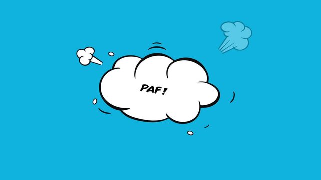 Cartoon Fight Speech Bubble 