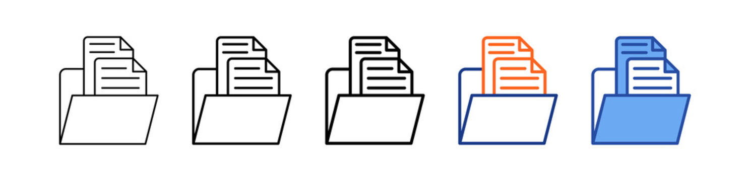 File Different Set Vector Icon