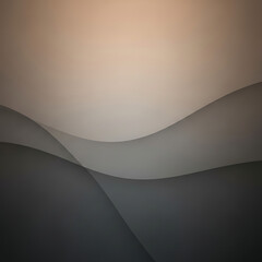 Abstract Background with Smooth Waves and Warm to Dark Gradient Colors