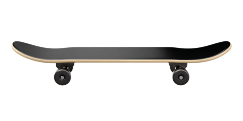 Sleek electric skateboard with modern black design and wooden edges, perfect for urban commuting and thrill-seeking adventures