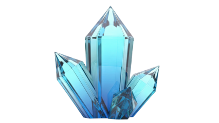 Cluster of blue crystals