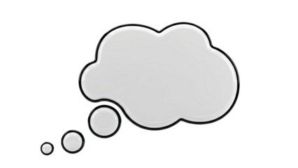 Thought Bubble with Speech Bubbles