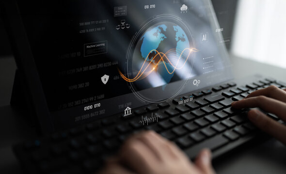 Global AI and data processing system enhances data, AI, and processing efficiency through digital network and global integration of intelligent technology Latch - Powered by Adobe