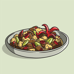 Sambal Goreng Ati Indonesian Spicy Liver Dish for Eid al-Fitr