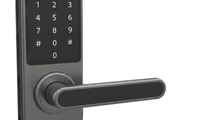 Modern Digital Door Lock with Keypad and Handle
