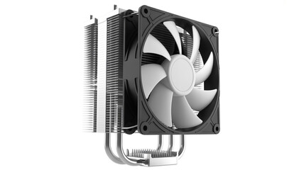 High-performance cpu air cooler with fan and heatsink for efficient computer thermal management