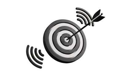 Target with Arrow and Wi-Fi Signal