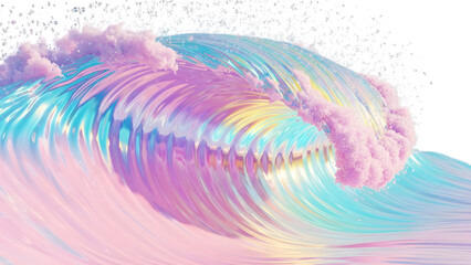 abstract colorful background with waves
