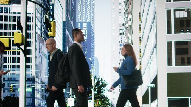 Street crime moment of theft as culprit snatching bag from female victim, highlighting aggression, struggle and vulnerability while witnesses remain careless and indifferent in urban crowd. Camera B.