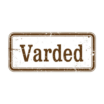 Drawing Vintage brown grungy rectangle stamp with varded text  brown grungy rectangle stamp with varded text