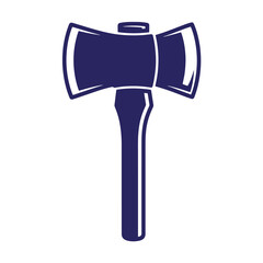 Large double sided axe with long handle  a mighty tool for heavy tasks