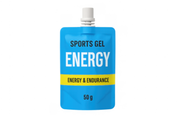 Sports gel pouch providing energy and endurance for athletes