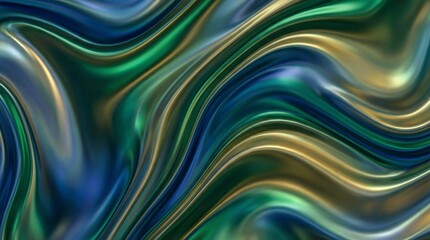 Abstract liquid background, flowing fluid shapes, glossy texture, smooth curves, vibrant yet elegant colors, modern artistic style, high resolution, clean composition, no objects