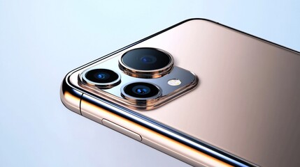 Smartphone camera setup showcasing multiple lenses and advanced technology