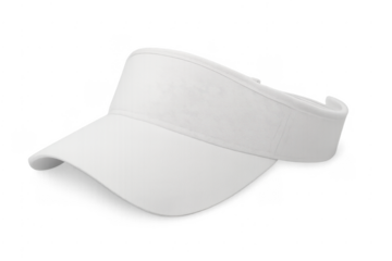 White sport sun visor hat for outdoor activities