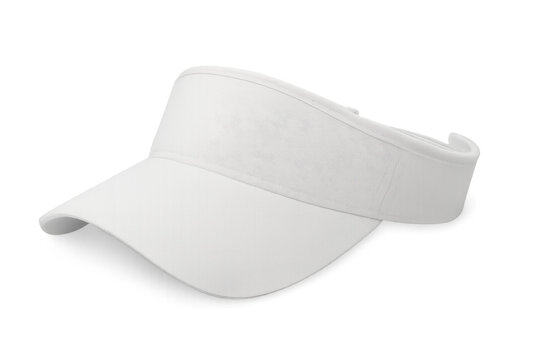 White sport sun visor hat for outdoor activities