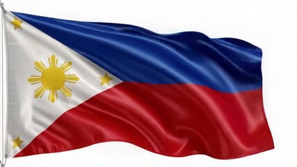 Close-Up Philippine National Flag for Independence Day Celebration
