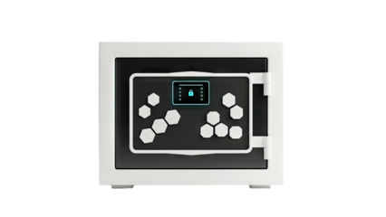 Modern Safe with Digital Keypad and Hexagonal Buttons