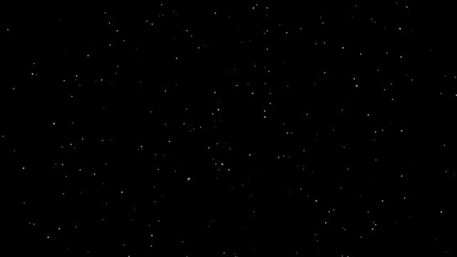 Abstract background.Night starry skies with twinkling stars motion background ,Stars to empty space. voyage into empty dark spaceSpace Background Loop Animation 4K Video.