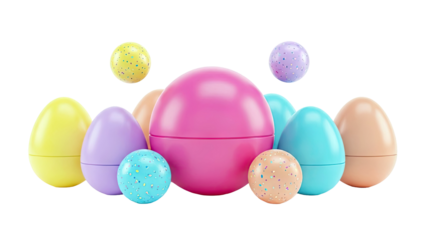 Colorful Easter Eggs Assortment