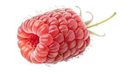 raspberry on white background