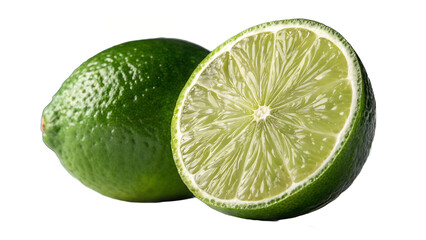 lime on white background
