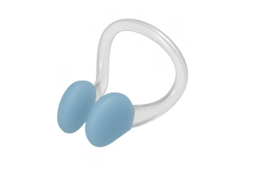 Blue silicone nose clip for swimming protection