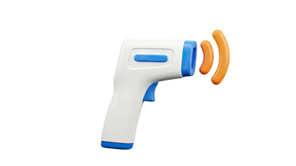 3D Non-Contact Thermometer with Signal Waves