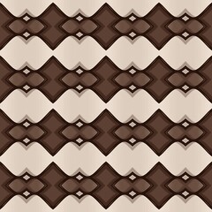 A pattern of brown and white squares