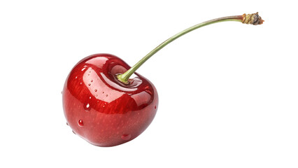 cherry on a white background