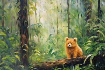 Obraz premium Pom person Daintree Rainforest rainforest wildlife outdoors.