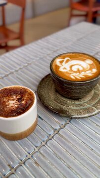 Piccolo and magic coffee