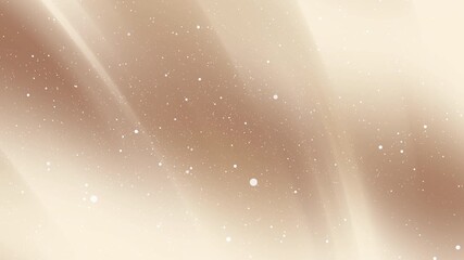 Soft abstract beige background with light particles and smooth wave gradient texture