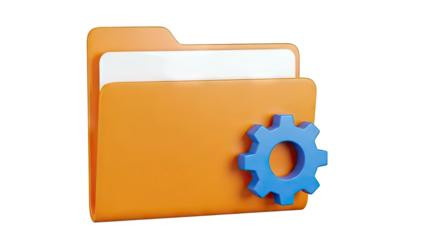 Folder with Settings Gear Icon