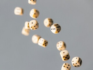 dice on a white background