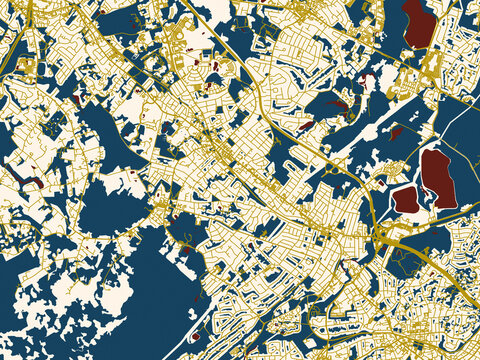 Urban map background of Madison New, Jersey