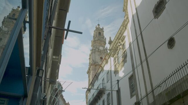 Classic buildings along the central streets of Porto.