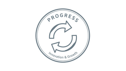 Circular Arrows Logo for Innovation Growth.